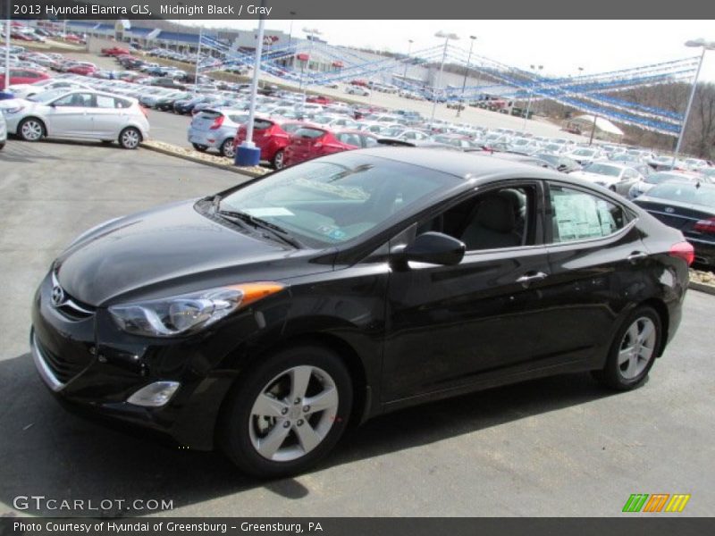Midnight Black / Gray 2013 Hyundai Elantra GLS