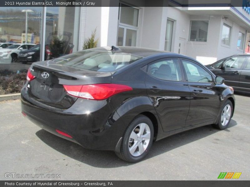 Midnight Black / Gray 2013 Hyundai Elantra GLS