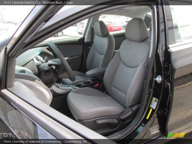 Midnight Black / Gray 2013 Hyundai Elantra GLS