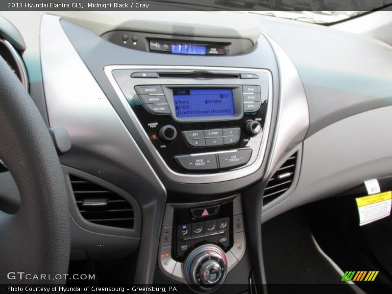 Midnight Black / Gray 2013 Hyundai Elantra GLS