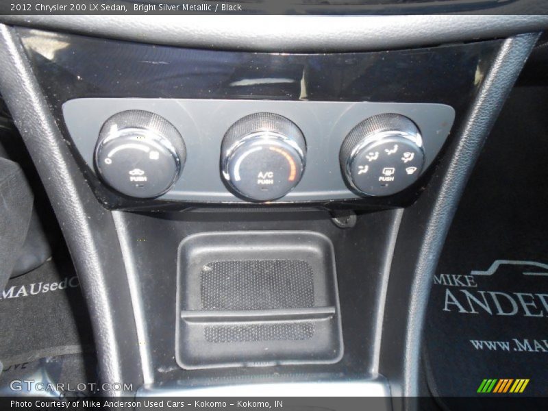 Bright Silver Metallic / Black 2012 Chrysler 200 LX Sedan