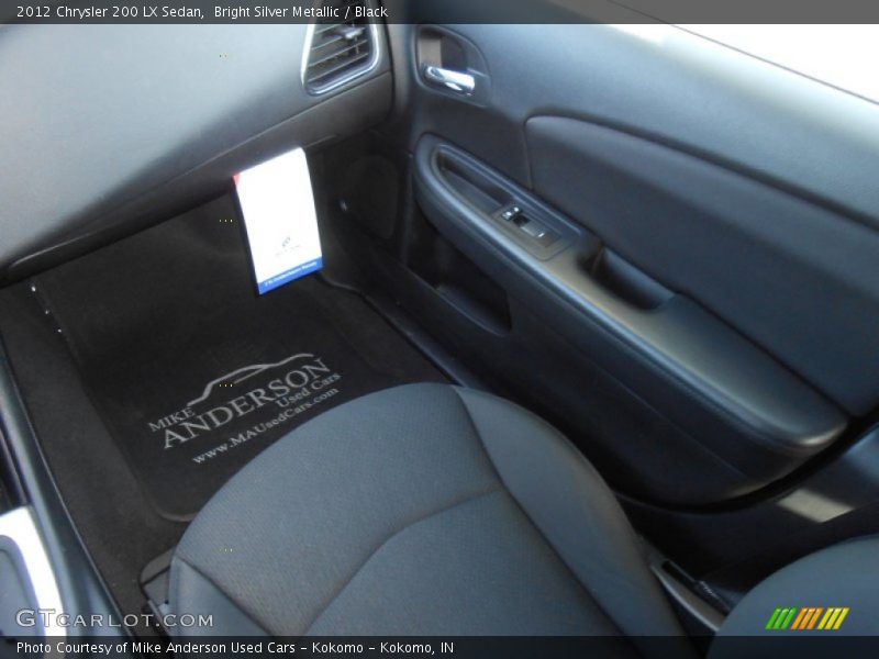 Bright Silver Metallic / Black 2012 Chrysler 200 LX Sedan