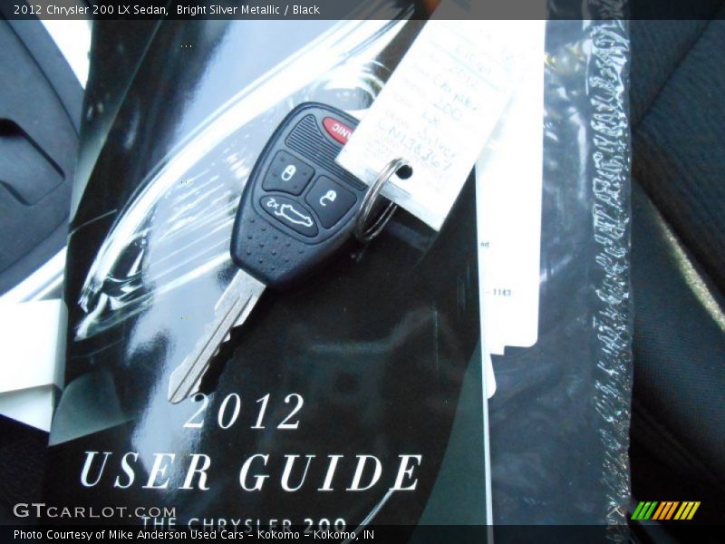 Bright Silver Metallic / Black 2012 Chrysler 200 LX Sedan
