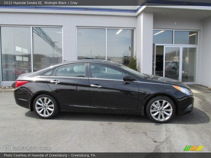 Midnight Black / Gray 2013 Hyundai Sonata SE