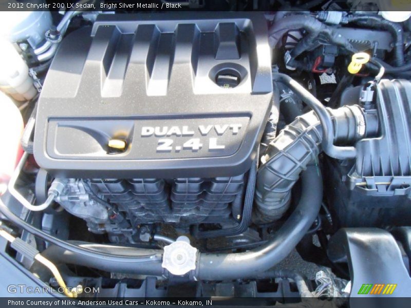 Bright Silver Metallic / Black 2012 Chrysler 200 LX Sedan