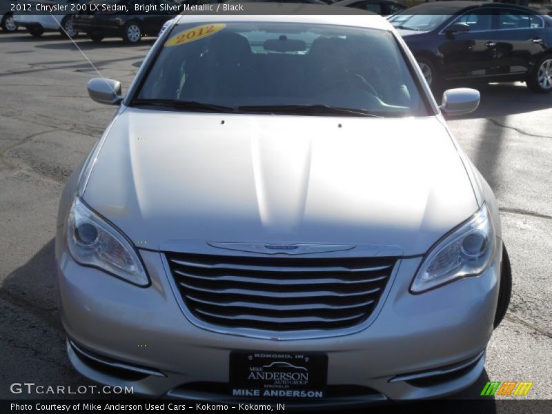 Bright Silver Metallic / Black 2012 Chrysler 200 LX Sedan