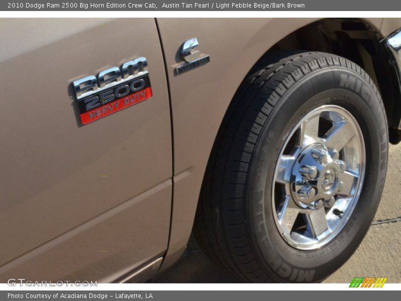 Austin Tan Pearl / Light Pebble Beige/Bark Brown 2010 Dodge Ram 2500 Big Horn Edition Crew Cab