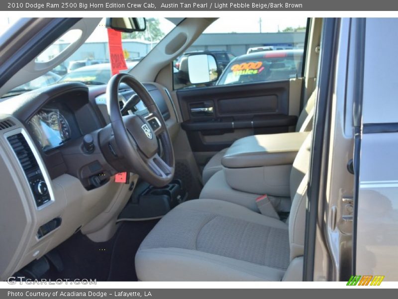 Austin Tan Pearl / Light Pebble Beige/Bark Brown 2010 Dodge Ram 2500 Big Horn Edition Crew Cab