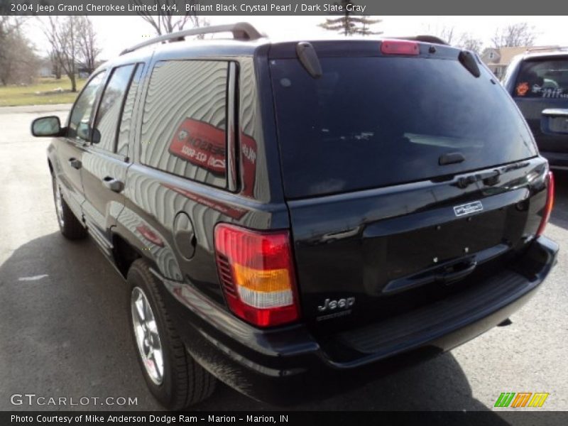 Brillant Black Crystal Pearl / Dark Slate Gray 2004 Jeep Grand Cherokee Limited 4x4