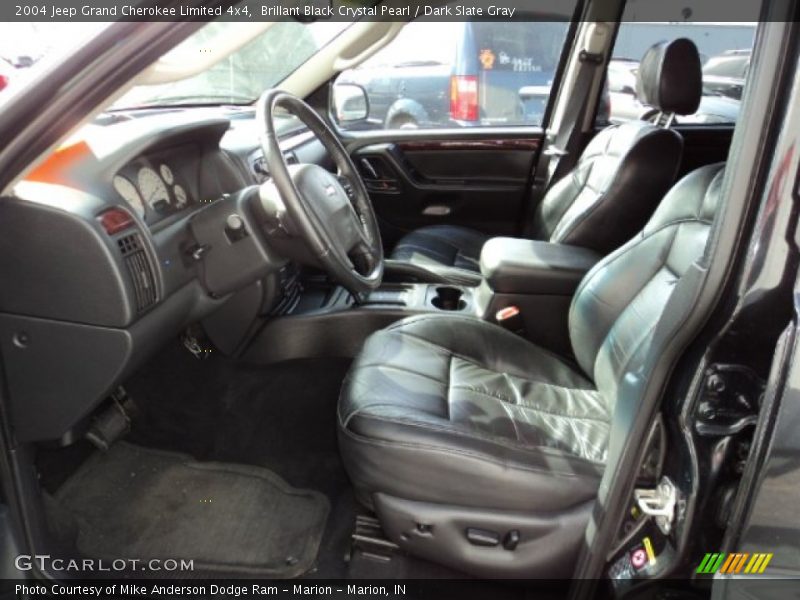 Brillant Black Crystal Pearl / Dark Slate Gray 2004 Jeep Grand Cherokee Limited 4x4