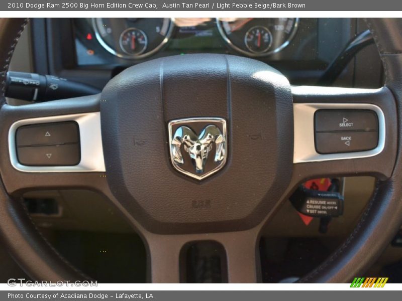 Austin Tan Pearl / Light Pebble Beige/Bark Brown 2010 Dodge Ram 2500 Big Horn Edition Crew Cab