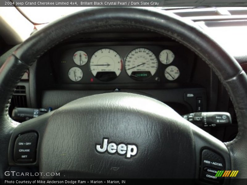 Brillant Black Crystal Pearl / Dark Slate Gray 2004 Jeep Grand Cherokee Limited 4x4