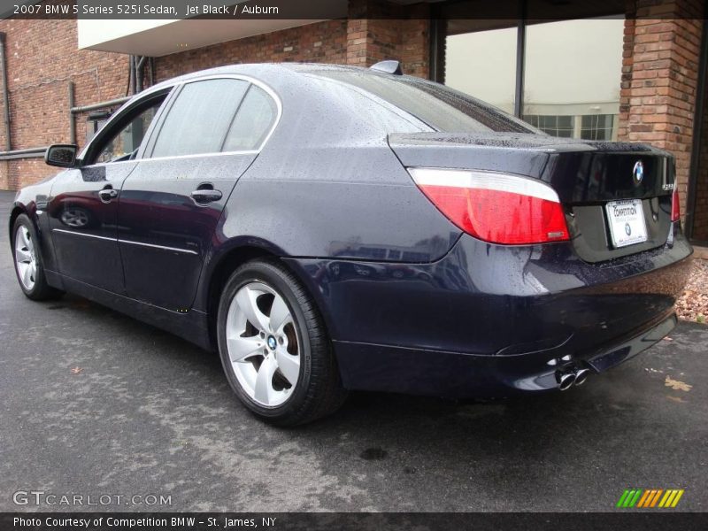Jet Black / Auburn 2007 BMW 5 Series 525i Sedan