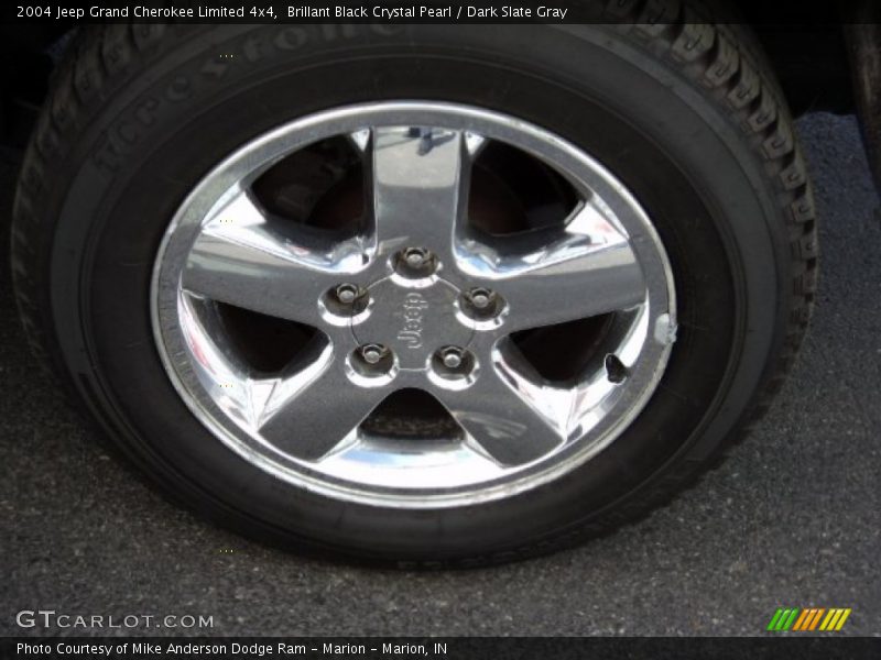 Brillant Black Crystal Pearl / Dark Slate Gray 2004 Jeep Grand Cherokee Limited 4x4
