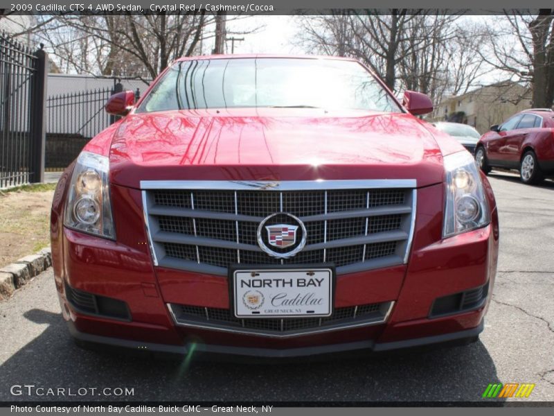 Crystal Red / Cashmere/Cocoa 2009 Cadillac CTS 4 AWD Sedan