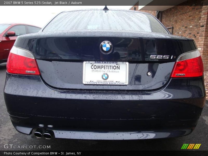 Jet Black / Auburn 2007 BMW 5 Series 525i Sedan