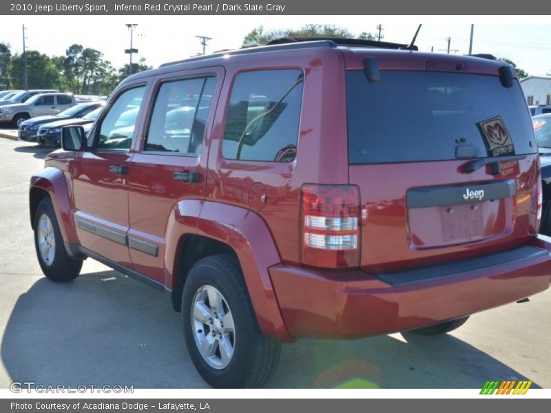 Inferno Red Crystal Pearl / Dark Slate Gray 2010 Jeep Liberty Sport