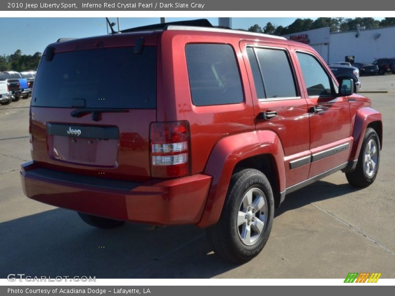 Inferno Red Crystal Pearl / Dark Slate Gray 2010 Jeep Liberty Sport