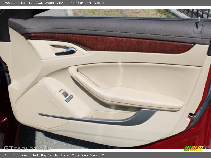 Crystal Red / Cashmere/Cocoa 2009 Cadillac CTS 4 AWD Sedan