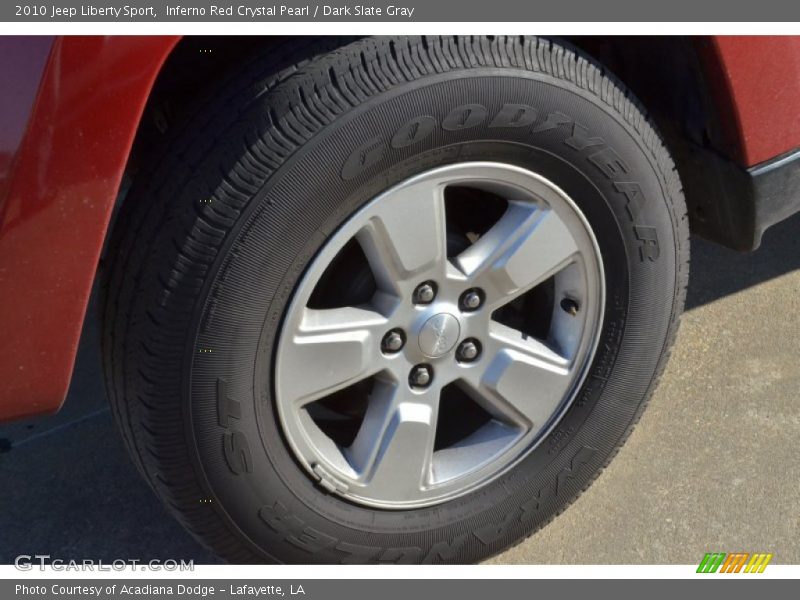 Inferno Red Crystal Pearl / Dark Slate Gray 2010 Jeep Liberty Sport