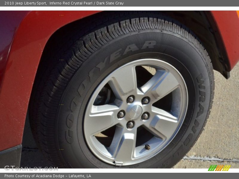 Inferno Red Crystal Pearl / Dark Slate Gray 2010 Jeep Liberty Sport