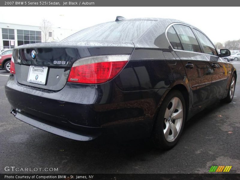 Jet Black / Auburn 2007 BMW 5 Series 525i Sedan
