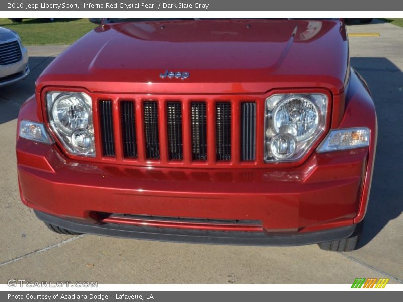 Inferno Red Crystal Pearl / Dark Slate Gray 2010 Jeep Liberty Sport