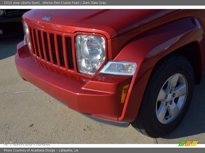 Inferno Red Crystal Pearl / Dark Slate Gray 2010 Jeep Liberty Sport