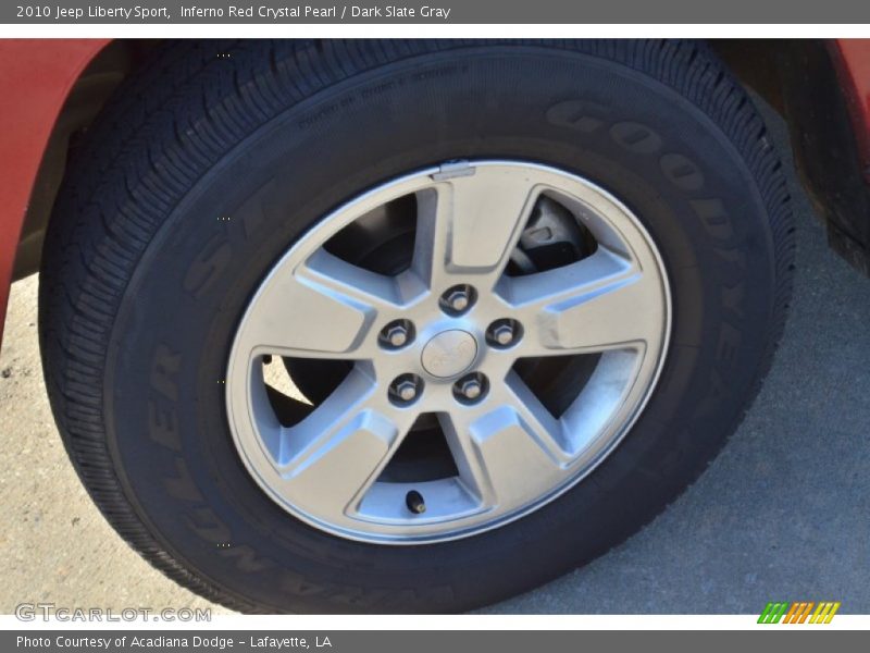 Inferno Red Crystal Pearl / Dark Slate Gray 2010 Jeep Liberty Sport