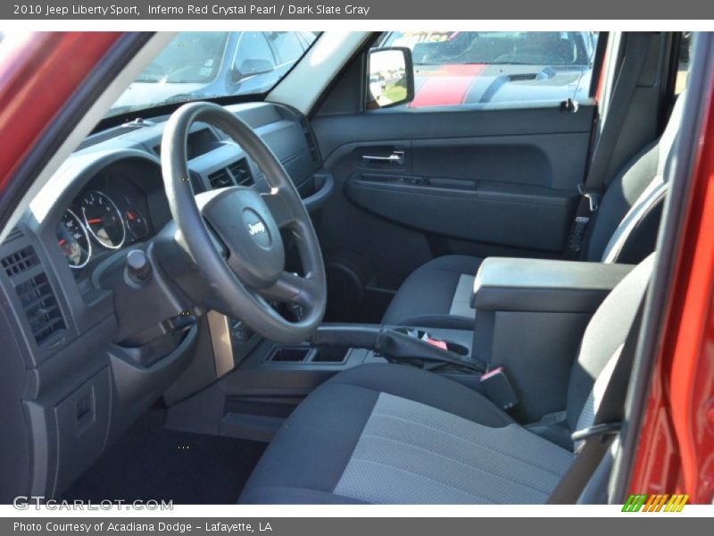 Inferno Red Crystal Pearl / Dark Slate Gray 2010 Jeep Liberty Sport