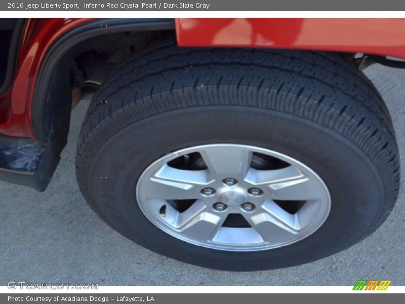 Inferno Red Crystal Pearl / Dark Slate Gray 2010 Jeep Liberty Sport