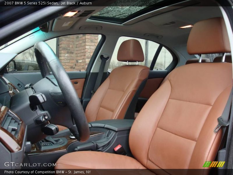 Jet Black / Auburn 2007 BMW 5 Series 525i Sedan