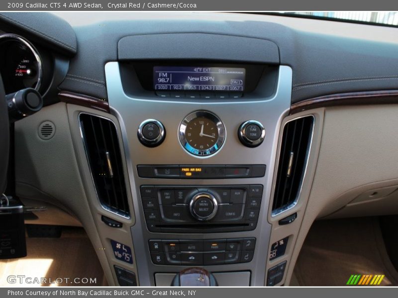 Crystal Red / Cashmere/Cocoa 2009 Cadillac CTS 4 AWD Sedan