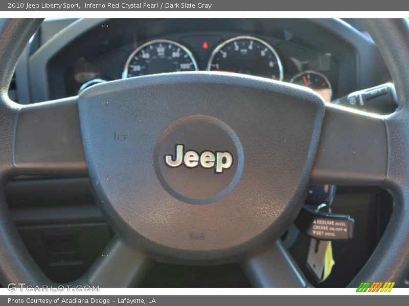 Inferno Red Crystal Pearl / Dark Slate Gray 2010 Jeep Liberty Sport