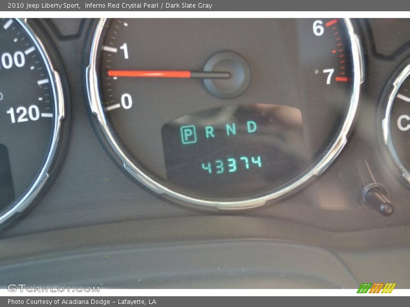 Inferno Red Crystal Pearl / Dark Slate Gray 2010 Jeep Liberty Sport