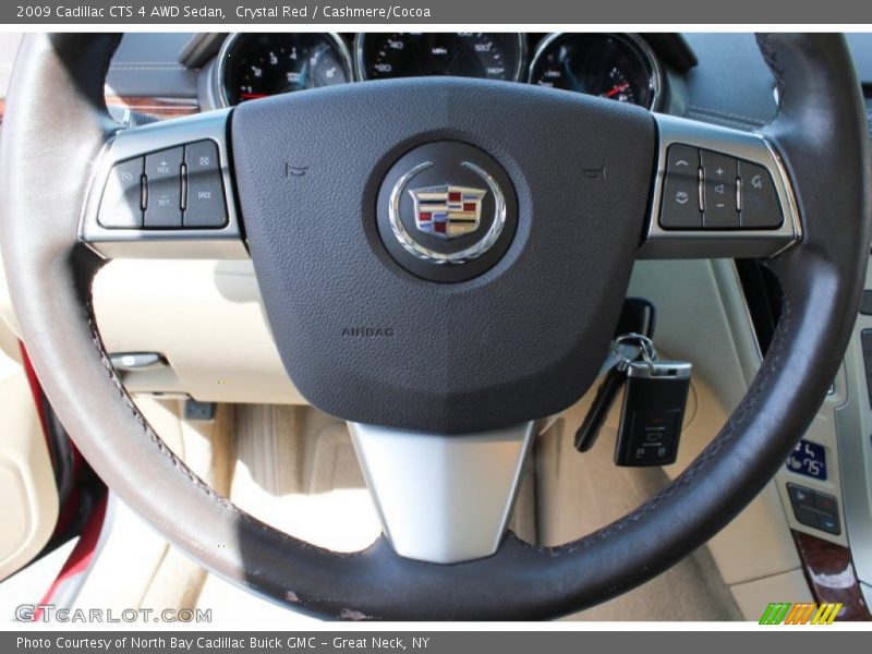 Crystal Red / Cashmere/Cocoa 2009 Cadillac CTS 4 AWD Sedan