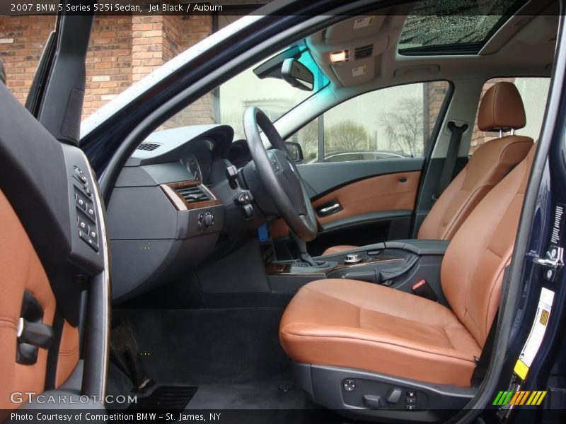 Jet Black / Auburn 2007 BMW 5 Series 525i Sedan
