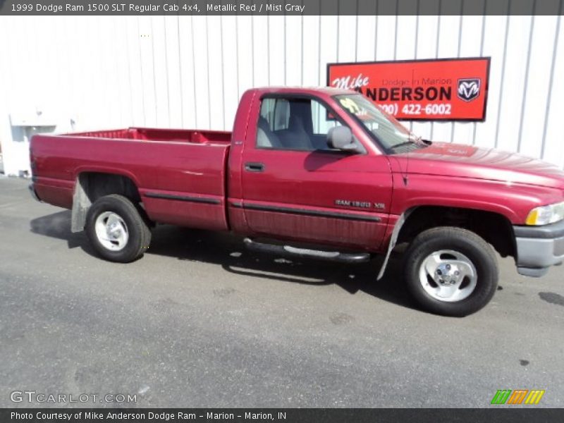 Metallic Red / Mist Gray 1999 Dodge Ram 1500 SLT Regular Cab 4x4