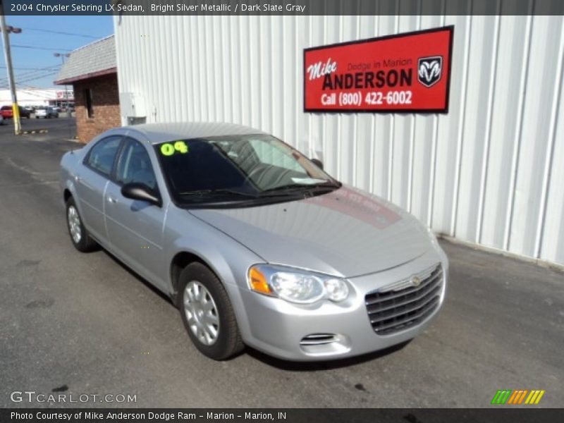 Bright Silver Metallic / Dark Slate Gray 2004 Chrysler Sebring LX Sedan