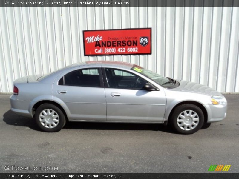 Bright Silver Metallic / Dark Slate Gray 2004 Chrysler Sebring LX Sedan