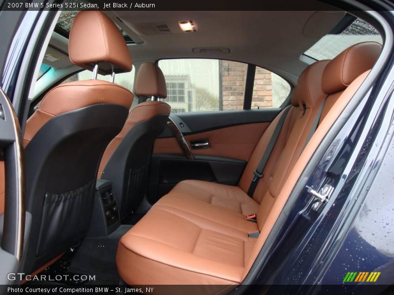 Jet Black / Auburn 2007 BMW 5 Series 525i Sedan
