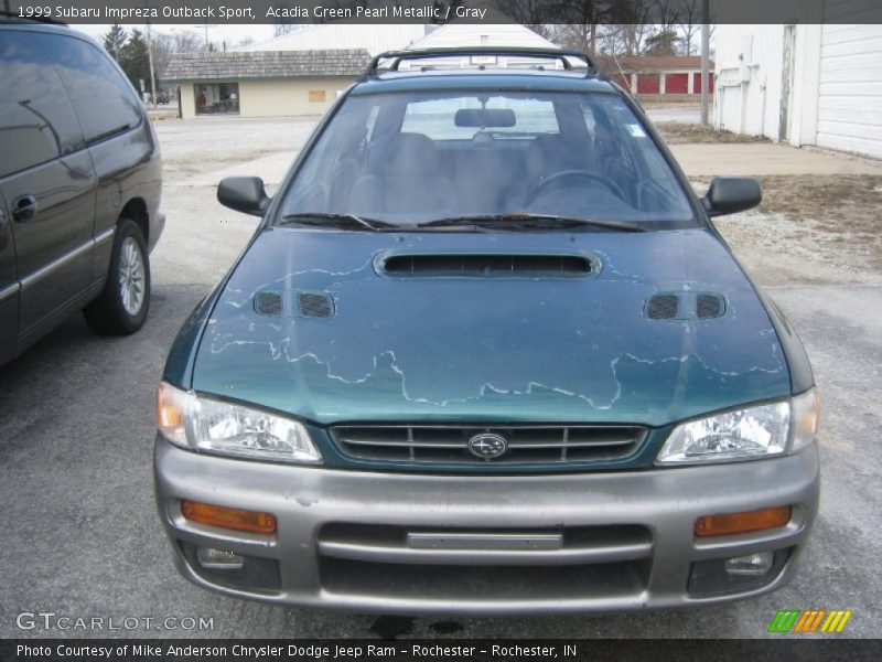 Acadia Green Pearl Metallic / Gray 1999 Subaru Impreza Outback Sport