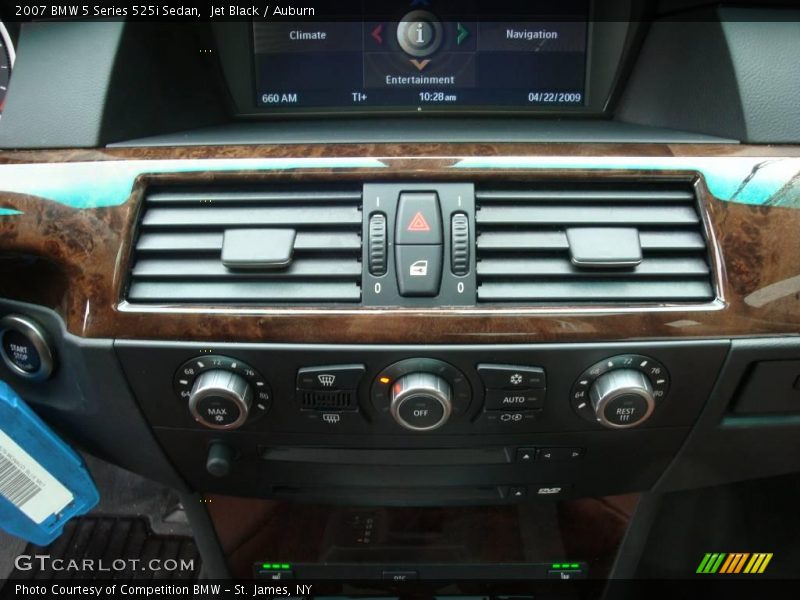 Jet Black / Auburn 2007 BMW 5 Series 525i Sedan