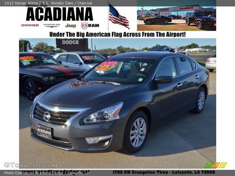 Metallic Slate / Charcoal 2013 Nissan Altima 2.5 S