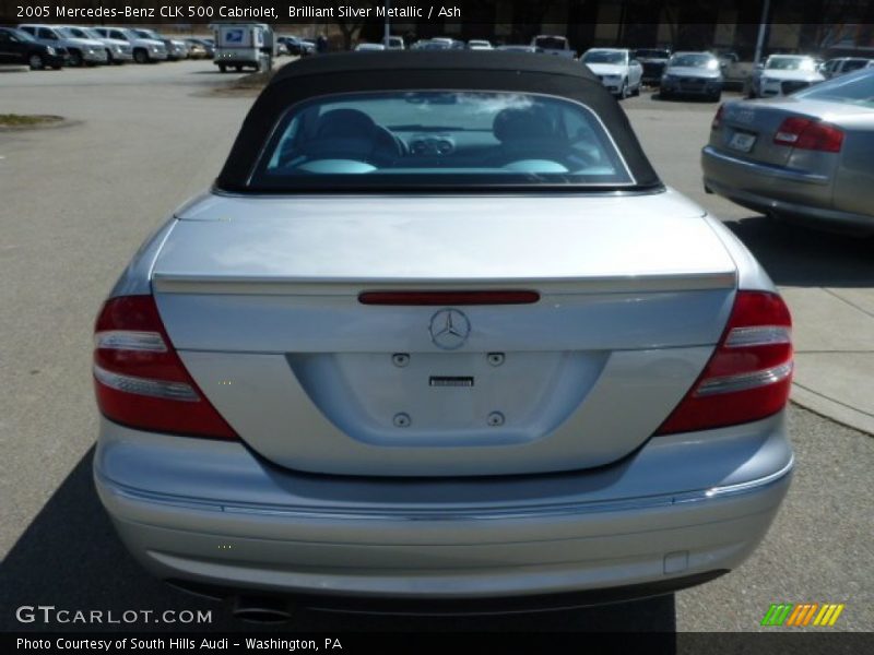 Brilliant Silver Metallic / Ash 2005 Mercedes-Benz CLK 500 Cabriolet