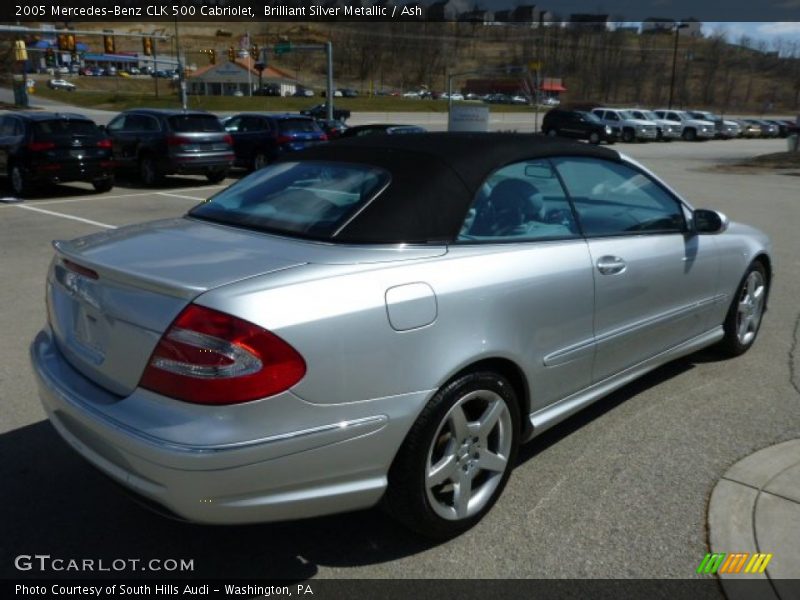 Brilliant Silver Metallic / Ash 2005 Mercedes-Benz CLK 500 Cabriolet