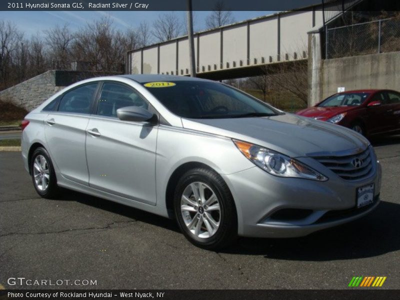 Radiant Silver / Gray 2011 Hyundai Sonata GLS