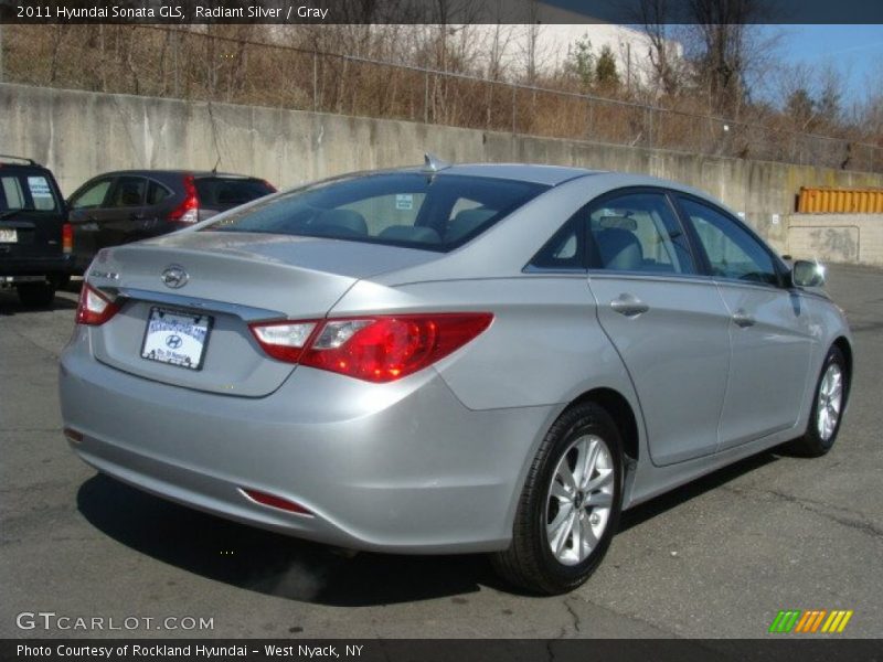 Radiant Silver / Gray 2011 Hyundai Sonata GLS