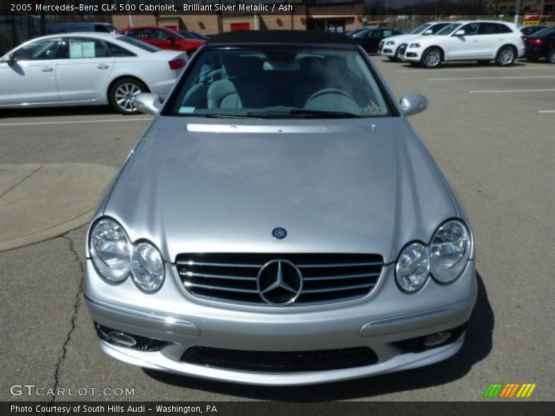 Brilliant Silver Metallic / Ash 2005 Mercedes-Benz CLK 500 Cabriolet