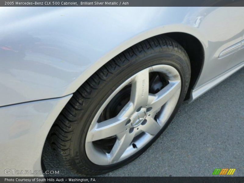 Brilliant Silver Metallic / Ash 2005 Mercedes-Benz CLK 500 Cabriolet